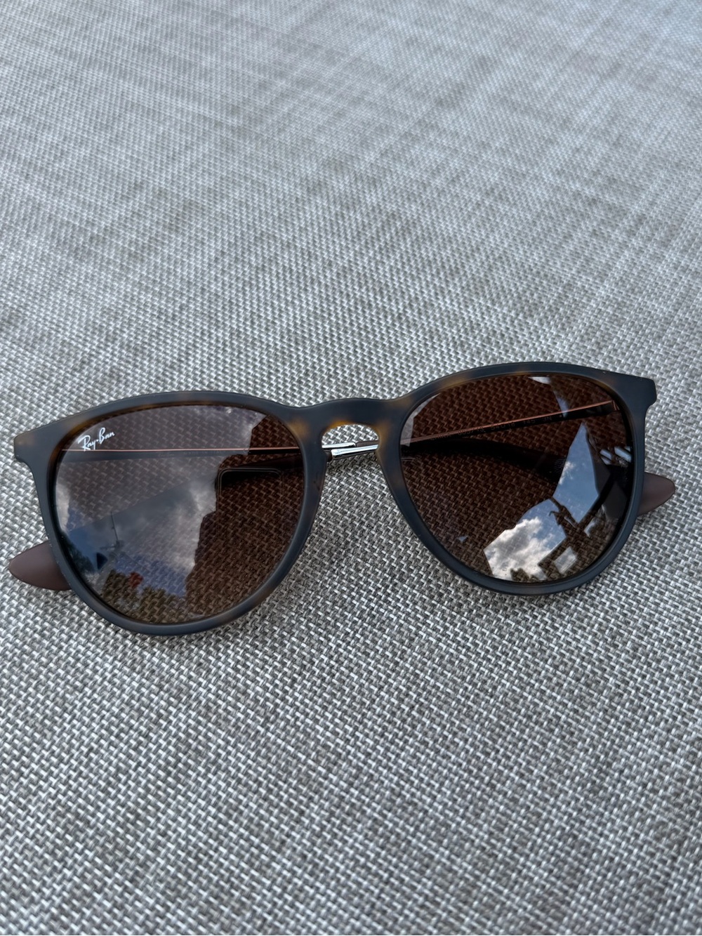 Ray-Ban Erika Brown Frame Sunglasses with Brown Lenses